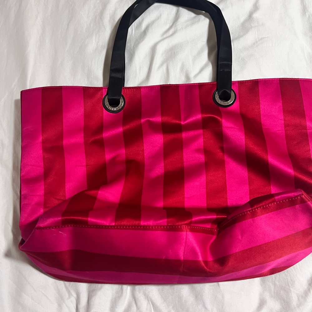 Victoria's Secret Pink and Black Tote Bag - Picture 3 of 4